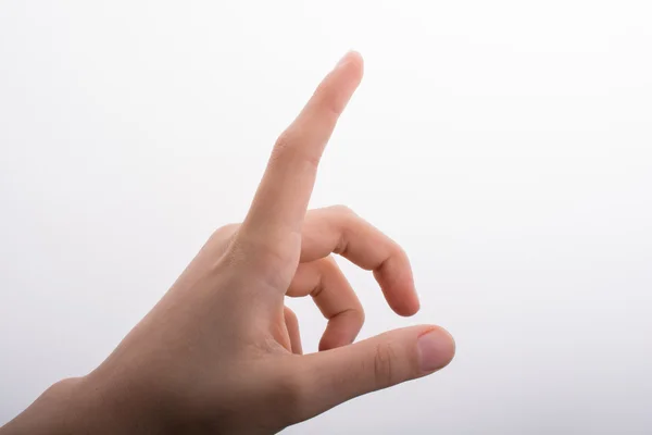 Hand som pekar uppåt — Stockfoto
