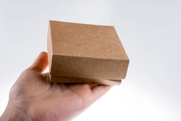 Brown color cardboard box — Stock Photo, Image