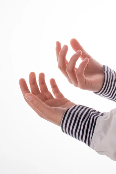 Hand making a gesture — Stock Photo, Image