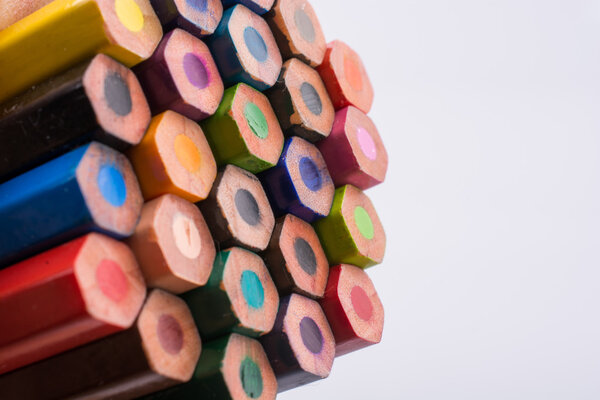 Color pencils of various colors