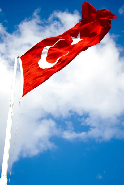 Turkish national flag — Stock Photo, Image