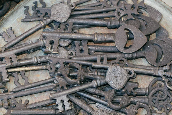 Dekorativer Schlüssel Antiken Stil Aus Metall — Stockfoto