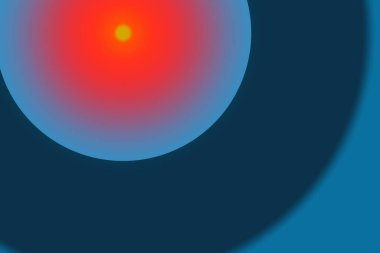 Soyut renkli yarı daire geometrik desen tasarımı ve arkaplanı.