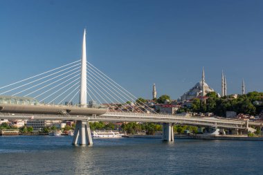 Süleyman Camii, güzel İstanbul manzarası. Türkiye