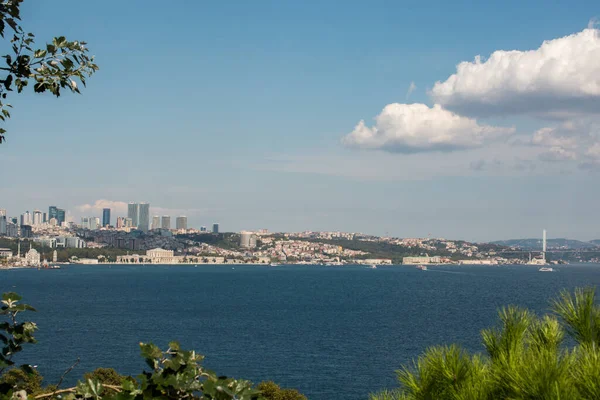 Die Skyline Von Istanbul Reisen Die Türkei Hintergrund Stadtpanorama — Stockfoto