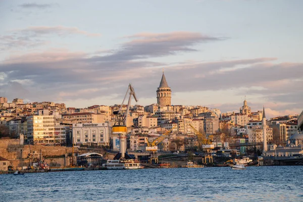 Вид Галатскую Башню Древних Времен Стамбуле — стоковое фото
