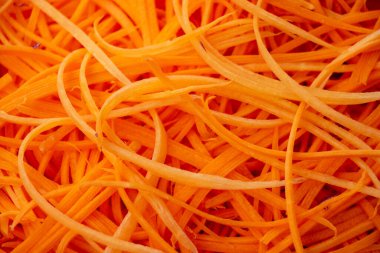 Taze büyük rendelenmiş havuç dokusu,