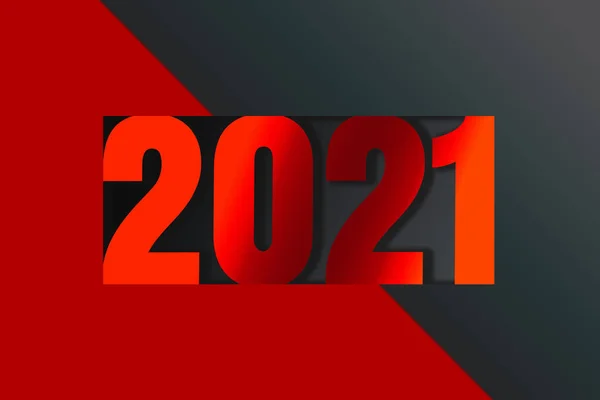 New Year 2021. Happy new year 2021 wording with modern concept.