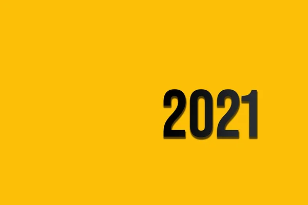 2021年新年 2021年新年快乐 措词带有现代概念 — 图库照片