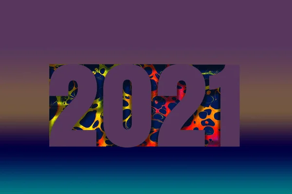 New Year 2021. Happy new year 2021 wording with modern concept.