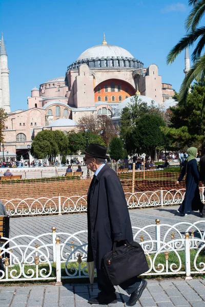 Hagia Sophia Det Verdensberømte Monument Byzantinsk Arkitektur - Stock-foto