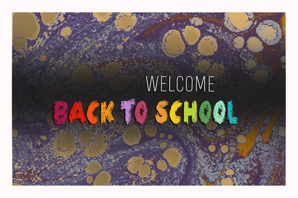 Zurück Zur Schule Designvorlage Für Einladung Werbeplakat Banner — Stockfoto