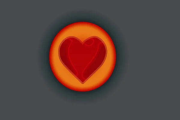 Conceito Cartão Dia Dos Namorados Coração Para Dia Dos Namorados — Fotografia de Stock
