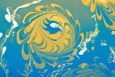 Soyut boyalı yaratıcı ebru sanat arka planı. Mermer desenli çiçek desenleri