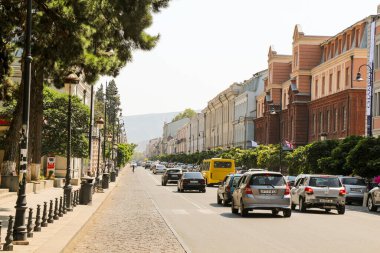 Tiflis sokaklarının manzarası