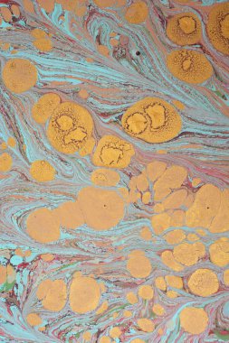 Soyut boyalı yaratıcı ebru sanat arka planı. Mermer desenli çiçek desenleri