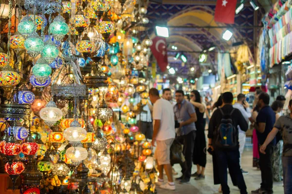 Grand Bazaar Turquía Uno Los Mercados Cubiertos Más Grandes Antiguos — Foto de Stock