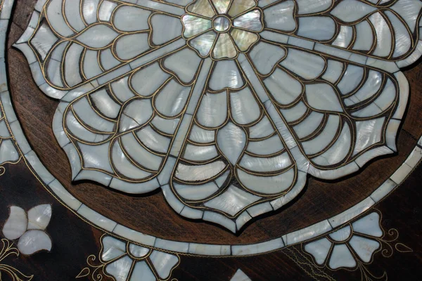 Ottoman Style Art Mother Pearl Inlays Example — Stock Photo, Image