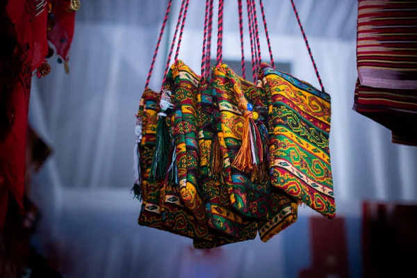 Geleneksel Türk Yapımı Çantalar — Stok fotoğraf