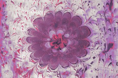 Soyut boyalı yaratıcı ebru sanat arka planı. Mermer desenli çiçek desenleri