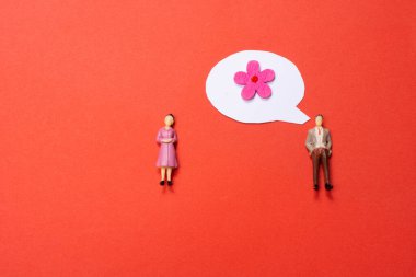 Fikir, düşünce ve konuşma için mini konuşma balonu