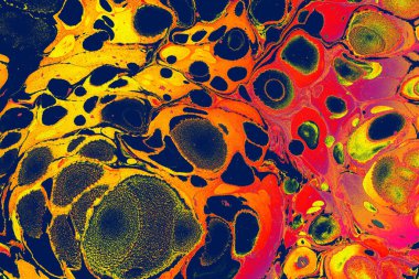 Canlı renklerin yoğun renkli bir karışımı. Soyut modern arkaplan şablonları tasarımı