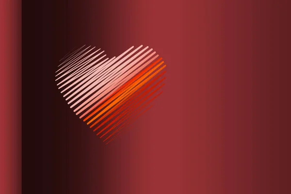 Conceito Cartão Dia Dos Namorados Coração Para Dia Dos Namorados — Fotografia de Stock