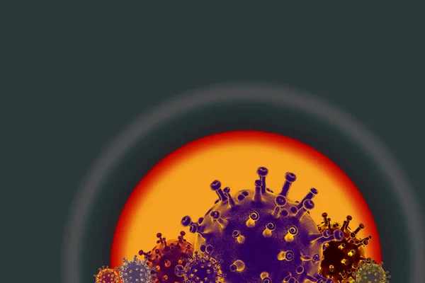 Covid Coronavirus Disease Outbreak Background 停止在全球传播科罗纳病毒 — 图库照片