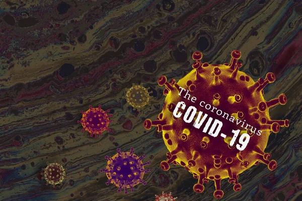 Parar Covid Vírus Corona Surto Global Pandemia Doença — Fotografia de Stock