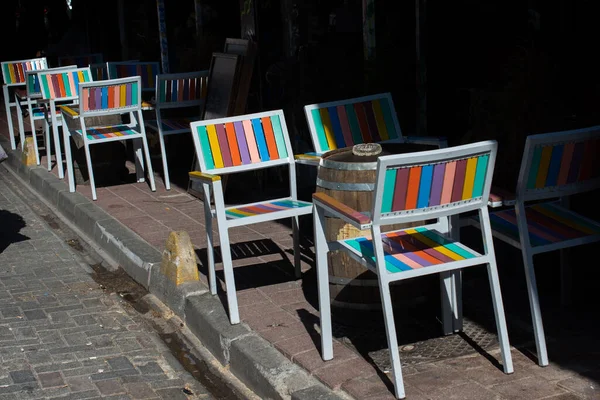 Empty Beautiful Tables Chairs — Stock Photo, Image