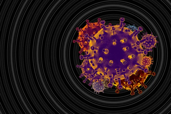 Covid Coronavirus Malattia Fondo Focolaio Smettere Diffondere Virus Corona Epidemia — Foto Stock