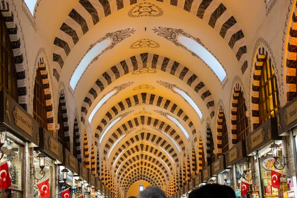 Grand Bazar Turquie Des Grands Des Anciens Marchés Couverts Monde — Photo