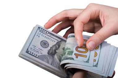 Amerikan para birimi konsepti, dolar banknotları, Amerikan para birimi konsepti. Dolar nakit geçmişi.