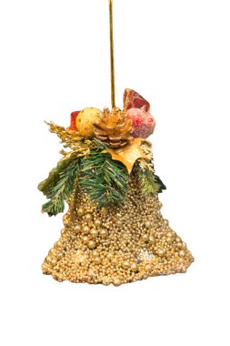 Cowbells craft, detail of craftsmanship isolated on white