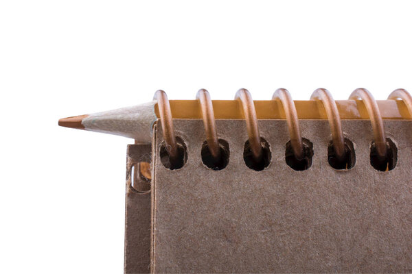 Note book spreadsheet pages. Opened blank note book isolated on white.