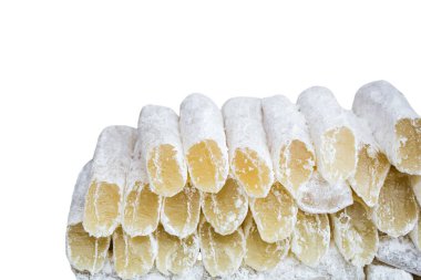 Doğulu tatlılar Türk lokumu. Türklerin lezzet çeşitleri.