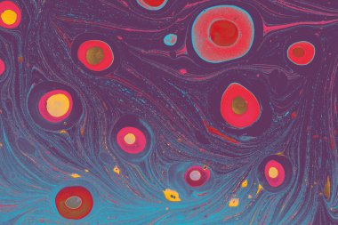 Modern soyut Ebru mermer sanat arka planı yaratıcı tasarım için modayı belirleyen sıvı mürekkep kalıpları.