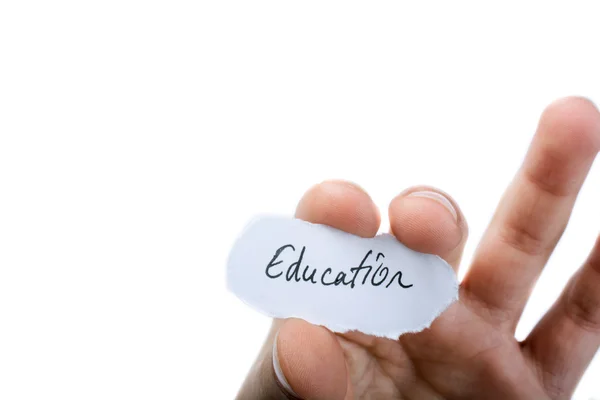 Education written  paper — Stock Photo, Image