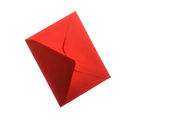 Red isolated envelope — Stock Photo, Image