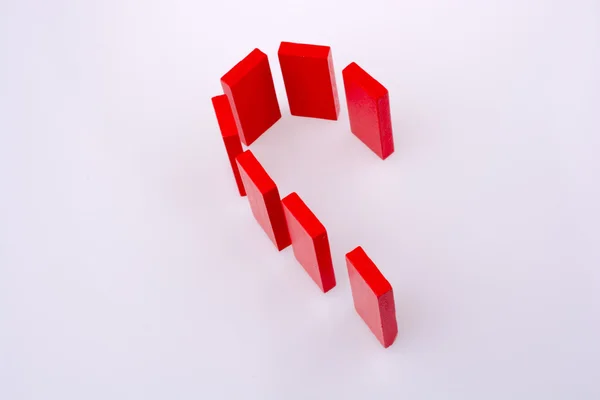 Corazón hecho de dominó — Foto de Stock