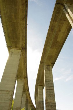 Cocullo - Abruzzo, İtalya - Peligna Vadisi 'ndeki en yüksek viyadük