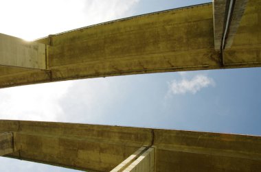 Cocullo - Abruzzo, Italiy - Peligna Vadisi 'ndeki en yüksek viyadük