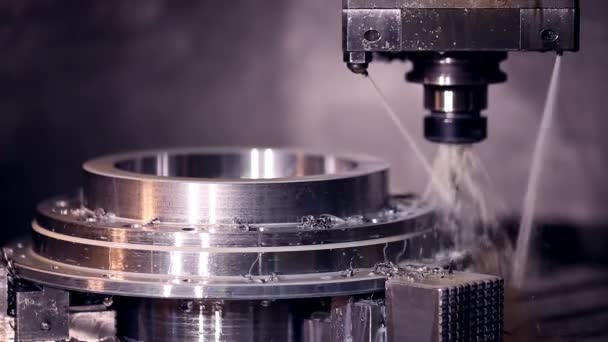 CNC-Maschine automatisches Bohren. — Stockvideo