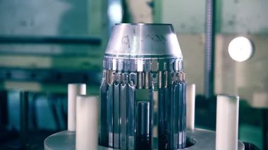 Robot üretim süreci. Otomatik endüstriyel Robot.