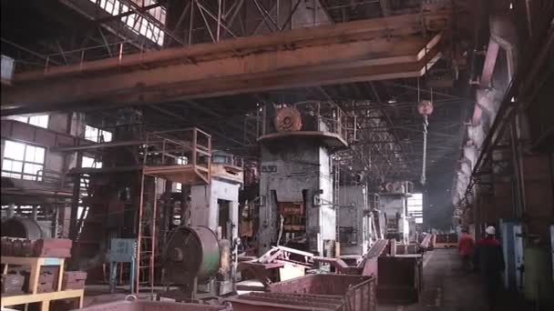 Interior of  industrial factory. — Stock Video