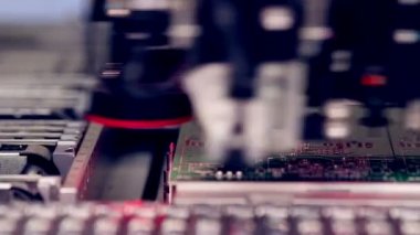 Yazdırılan Circut kurulu robot üretim.