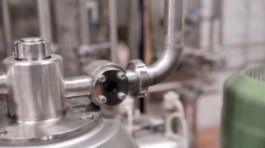 Sistem Boru, boru hatları ile modern tesisi, fabrika kapalı vanaları.