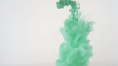 Renkli arka plan soyutlama. Yeşil mürekkep su.