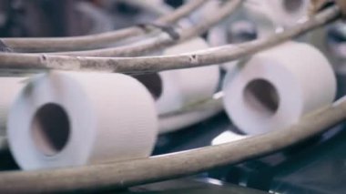 Metal tüplü ve tuvalet kağıdı rulolu taşıyıcı.