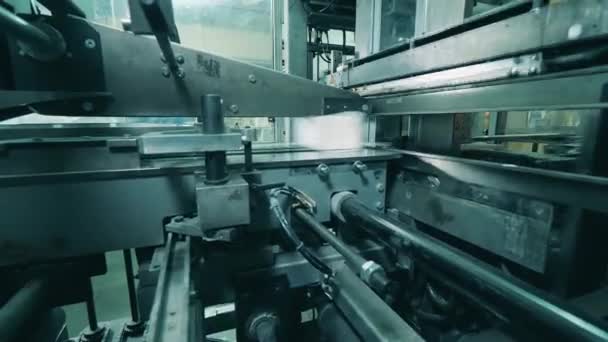 Процес виробництва автоматичних паперових тканин — стокове відео